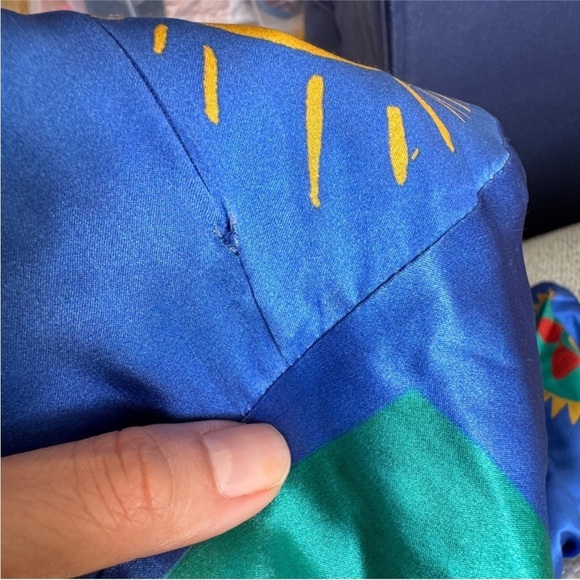 Alemais 100% silk Soleil One Shoulder Midi Dress In Cobalt NWT - Picture 7 of 8